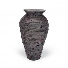 Small Stacked Slate Urn