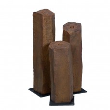 Faux Basalt Columns, Set of 3